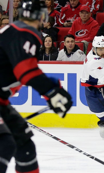Ovechkin, Vrana lead Caps over Hurricanes 6-5 in shootout